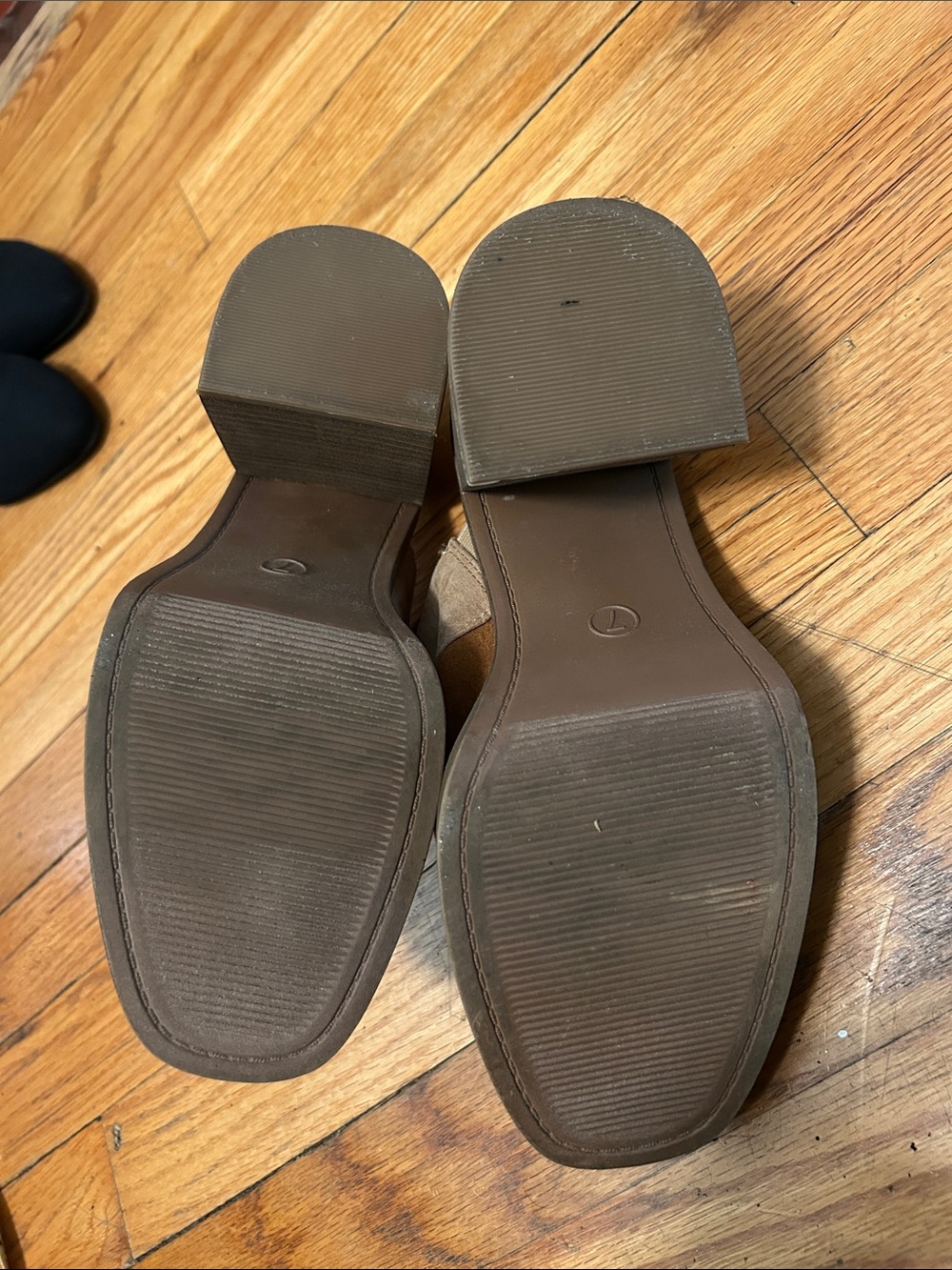 Universal threads Patchwork Suede Slip-On Clogs in Brown Tones size 7 - Picture 8 of 8